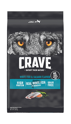 CRAVE<sup>TM</sup> TM ADULT DRY DOG FOOD WHITE FISH AND SALMON FLAVOUR, 9.98KG