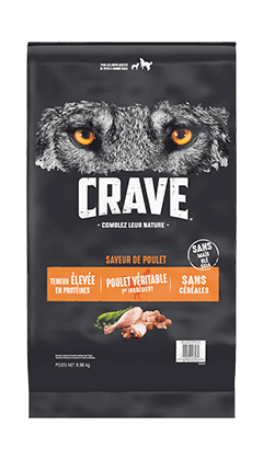 NOURRITURE POUR CHIENS ADULTES CRAVE<sup>MC</sup> MC SAVEUR DE POULET 9.98KG