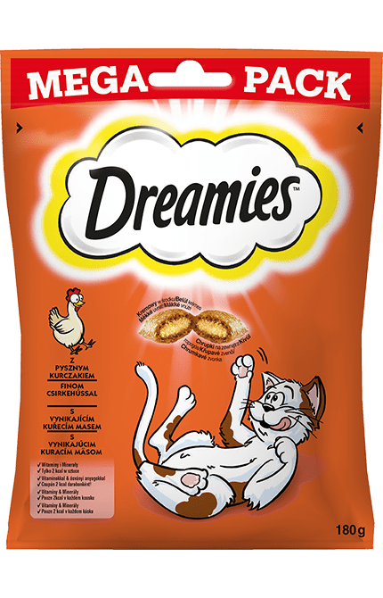 Przysmaki dla kota DREAMIES<sup>™</sup> Mega Pack z Pysznym Kurczakiem