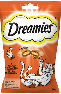Przysmaki dla kota DREAMIES<sup>™</sup> z Pysznym Kurczakiem