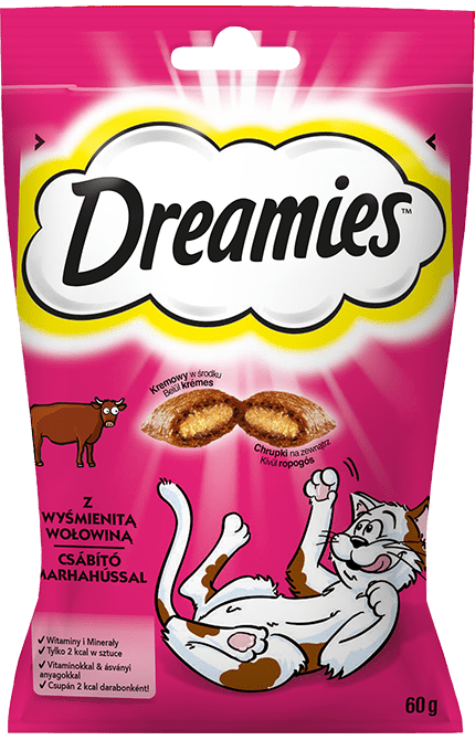 Przysmaki dla kota DREAMIES<sup>™</sup> z Wyśmienitą Wołowiną