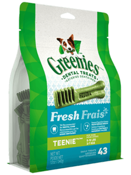Gâteries dentaires pour chiens GREENIES<sup>MC</sup> Frais– format TEENIE<sup>MC</sup>