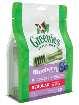 GREENIESâ„¢ Blueberry Flavor Regular Size Dog Dental Treats