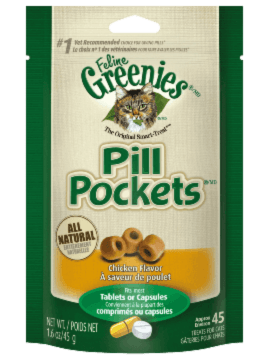 GREENIES<sup>MC</sup> PILL POCKETS<sup>MC</sup> GÂTERIES pour Chats Saveur de poulet de rôti au four