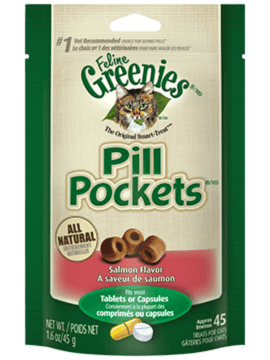 GREENIES<sup>MC</sup> PILL POCKETS<sup>MC</sup> GÂTERIES pour Chats Saveur Saumon aromatique