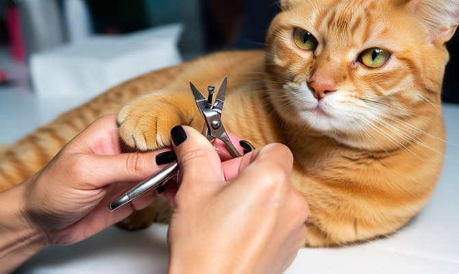 วิธีตัดเล็บแมว