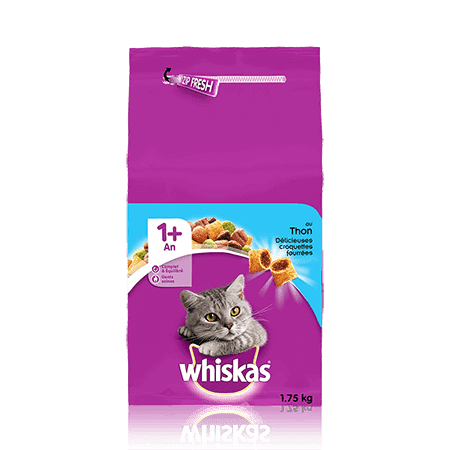 Croquettes WHISKAS au Thon pour Chat Adulte 1,75kg