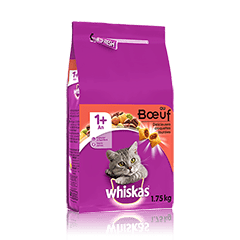 Whiskas® Croquettes Au Boeuf Pour Chat Adulte 1,75Kg