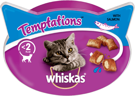 WHISKAS® Temptations™ με Σολομό 60g