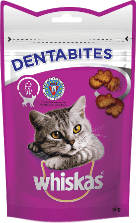 WHISKAS® Dentabites Υγιεινές Λιχουδιές με Κοτόπουλο 50g