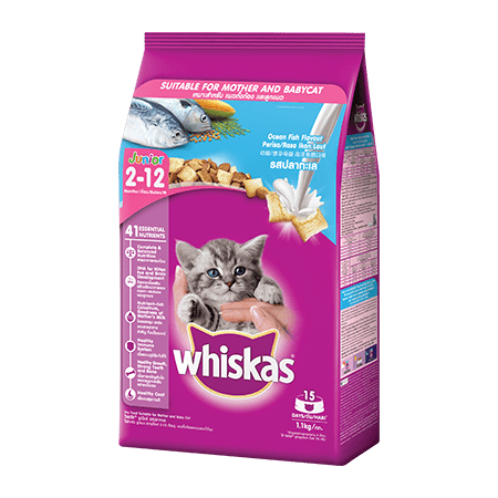 Whiskas<sup>®</sup> Dry Junior Ocean Fish Flavour