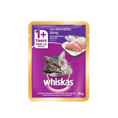 Whiskas<sup>®</sup> Pouch Adult 1+ Mackerel