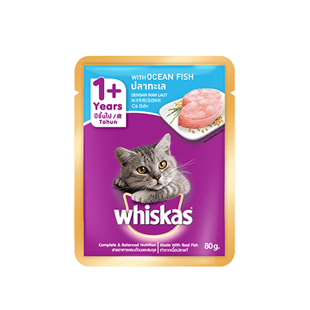Whiskas<sup>®</sup> Pouch Adult 1+ Ocean Fish
