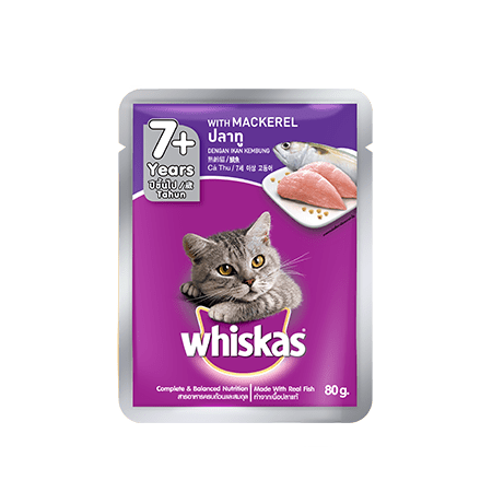 Whiskas<sup>®</sup> Pouch Mackerel Senior 80g