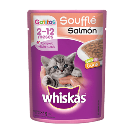WHISKAS® Soufflé Gatitos Salmón