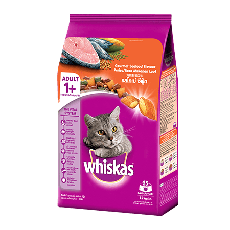 Whiskas® Dry Adult 1+ Gourmet Seafood Flavour Cat Food