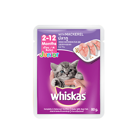 Whiskas® Pouch Junior Mackerel Kitten Food