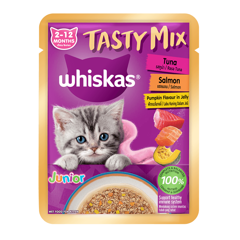 Whiskas® Tasty Mix Jelly Tuna Salmon Pumpkin