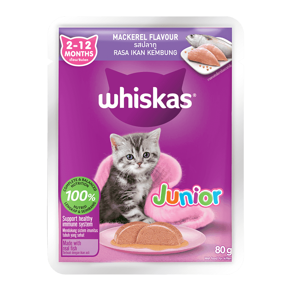 Whiskas® Pouch Junior Mackerel Kitten Food