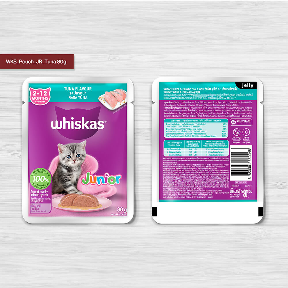 Whiskas® Pouch Junior Tuna Kitten Food