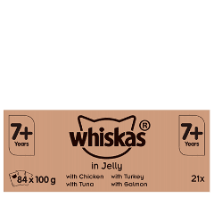Whiskas® Mixed Selection in Jelly Wet Senior 7+ Cat Food Pouches 84 x 100g
