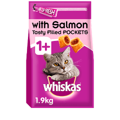 Whiskas® Salmon Dry Adult 1+ Cat Food 1.9kg